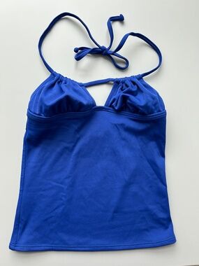 J.Crew NWOT Swimsuits Halter Swing Tank Top size XS Byzantine Blue Color